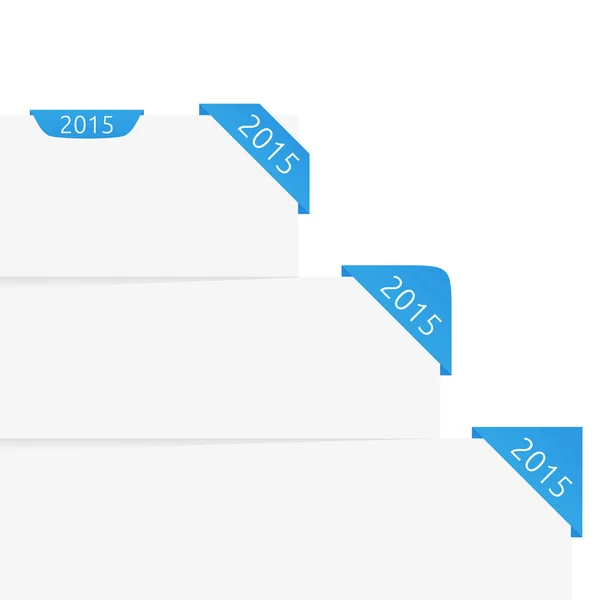 Cinta de esquina 2015 — Archivo Imágenes Vectoriales