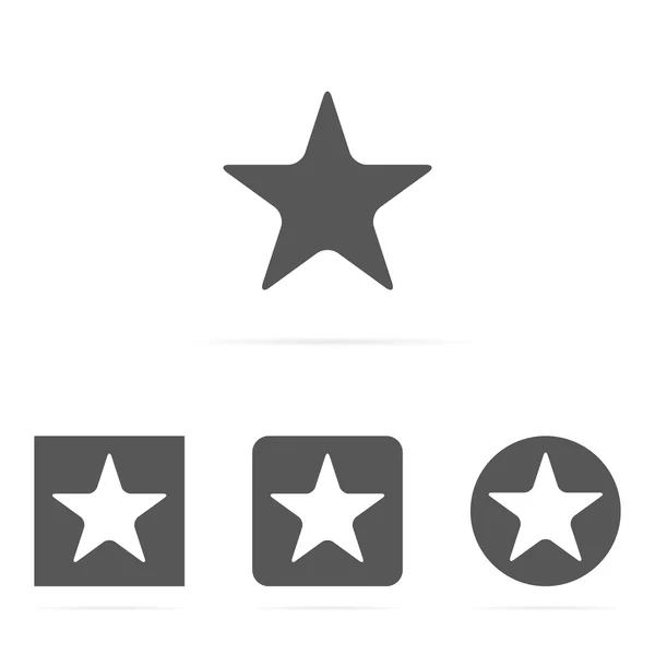 Simbolo stella icona — Vettoriale Stock