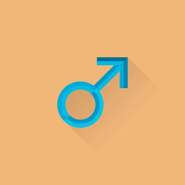 Male symbol icon — Stock Vector
