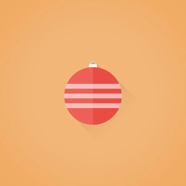 Kerstmis bal symboolpictogram — Stockvector