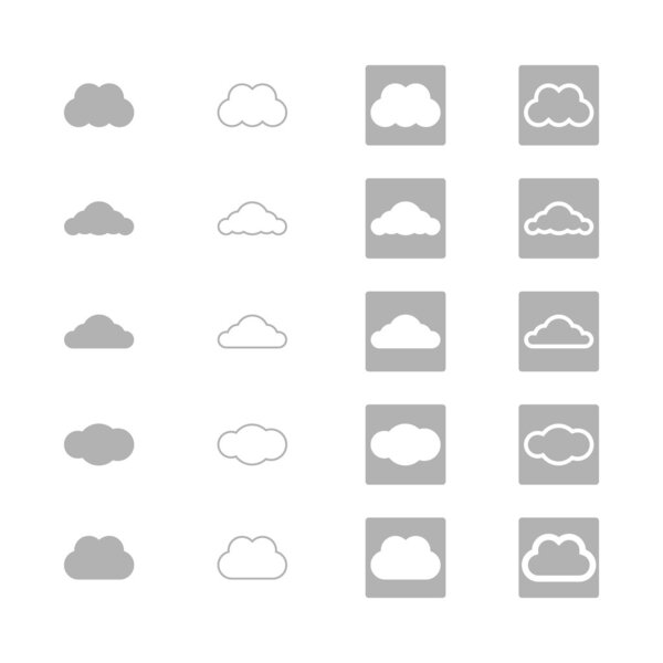 Набор символов облака
