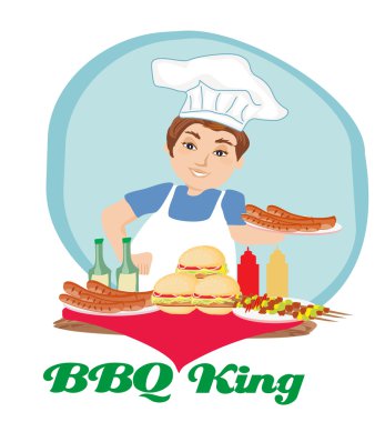 BBQ king poster vector BBQ king poster vector