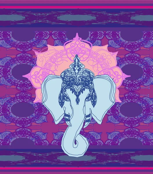 Creatieve illustratie van Hindoe Heer Ganesha — Stockvector