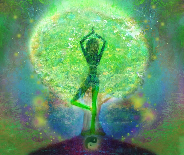 Yoga arbre de vie — Photo