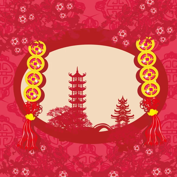 Fête de la mi-automne pour le Nouvel An chinois — Image vectorielle