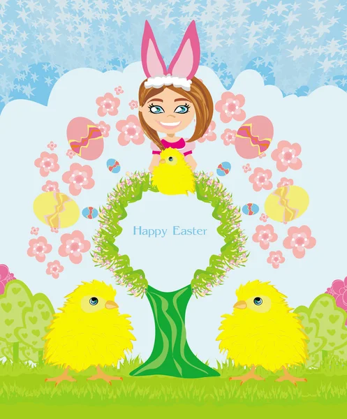 Funny Easter card — Stock Vector