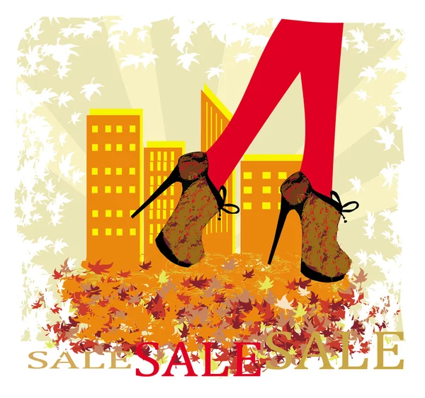 Autumn Sale banner — Stock Vector