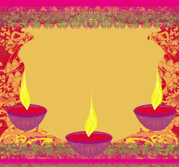 Abstract diwali viering achtergrond, vector illustratie — Stockvector