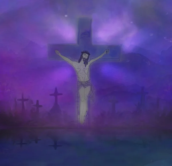 The Crucifixion of Jesus Christ on the Cross — Stock Photo, Image