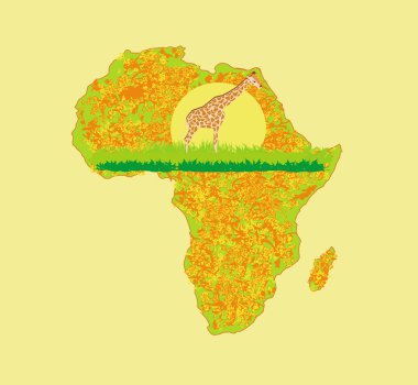 Afrika faunası ve florası olan grunge geçmişi 