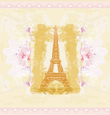 Eyfel kulesi sanatsal arka planı