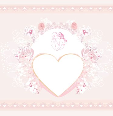 Sevgililer şık kart 