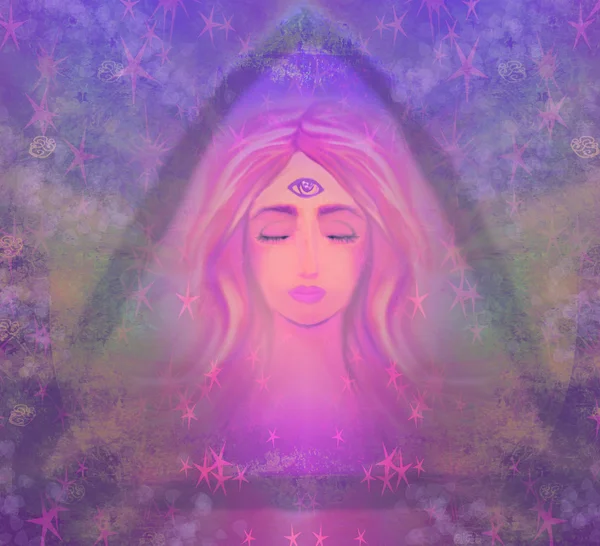 Üçüncü gözü olan kadın, psişik doğaüstü duyuları olan. 