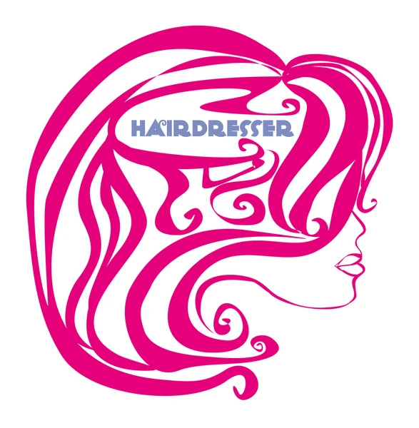 美容室サロンのロゴ — ストックベクタ
