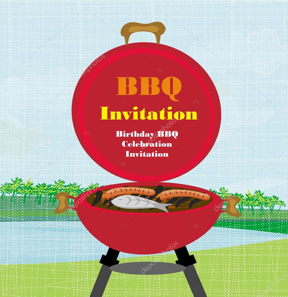 Barbecue Party Invitation Stock Vector JackyBrown 62591719 bbq-barbeque-cookout-party-invitations-2-birthday-party-invitations