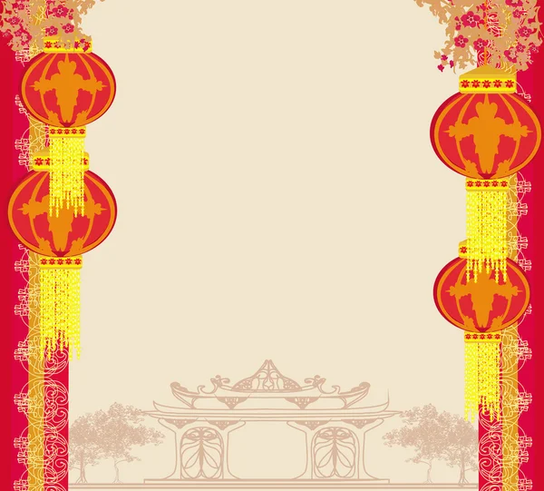 Fête de la mi-automne pour le Nouvel An chinois — Image vectorielle