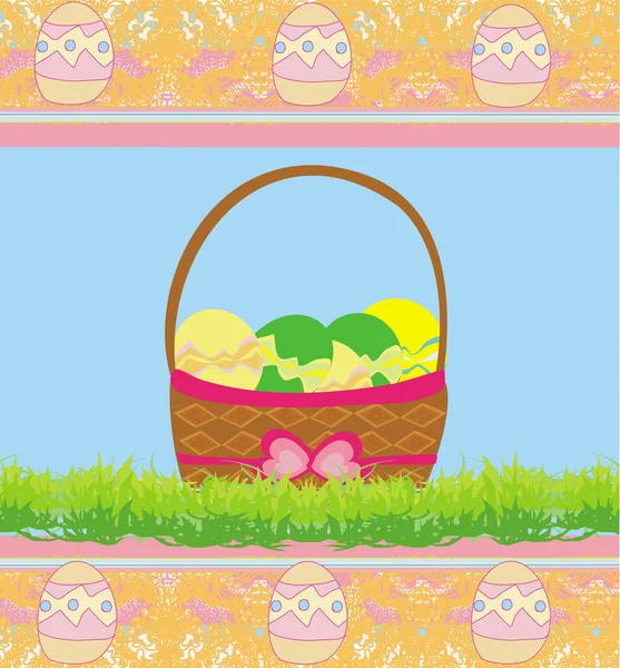 Happy easter border. — Stock Vector