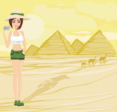 doğa fotoğrafçısı pharao için inşa Giza fotoğraf çekme