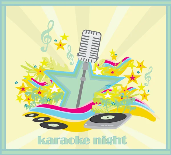 Karaoke party projekt — Wektor stockowy