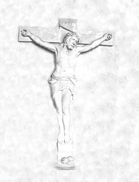 Kreuzigung und Auferstehung Jesu Christi am Kreuz — Stockfoto