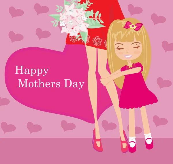 Carte Happy Mothers Day — Image vectorielle