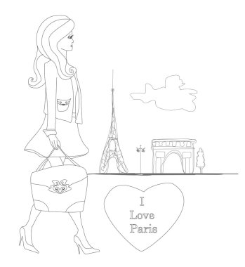 Paris 'te alışveriş yapan güzel kadınlar.