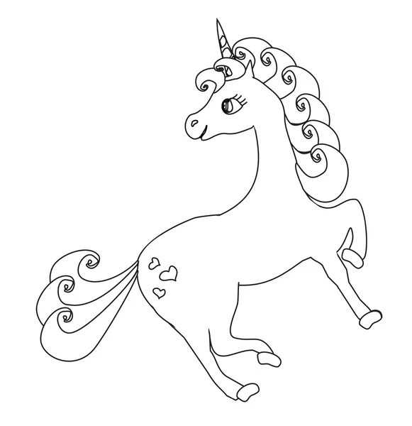 Cartoon unicorn — Stock vektor