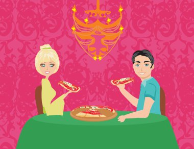 Pizza zevk çift