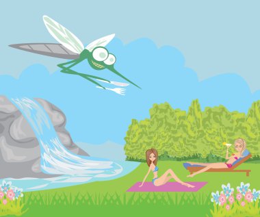 hungry mosquito cartoon clipart
