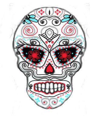Meksika kafatası - Ölülerin günü 