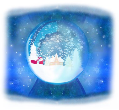 Cam küredeki Noel Baba 