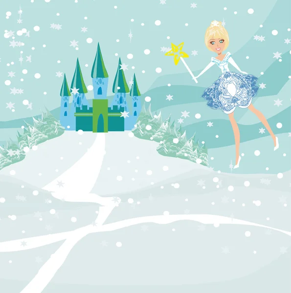 Winter Fairy — Stockvector