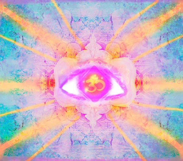 Bir üçüncü göz mistik işaret gösteren resim — Stok fotoğraf