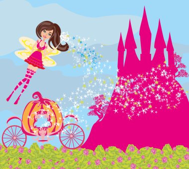 Güzel peri masalı pembe şatosu