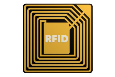 RFID tag isolated clipart