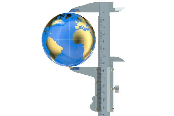 Globe measuring concept — Stock fotografie