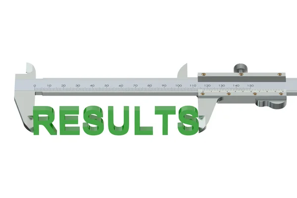 Results measuring concept — 图库照片
