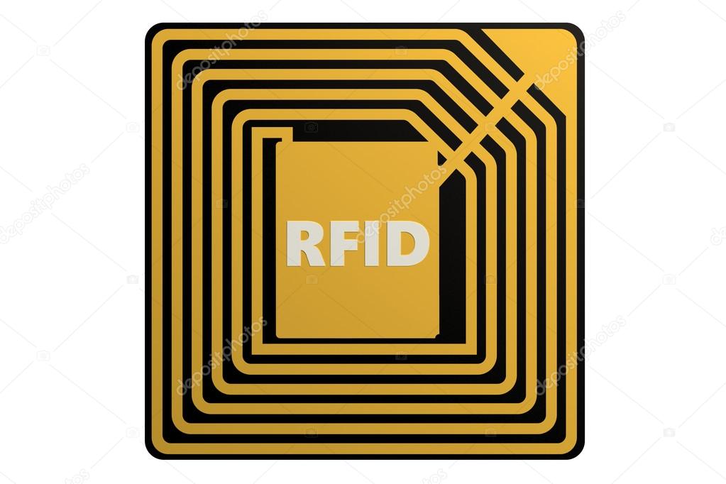 RFID tag isolated