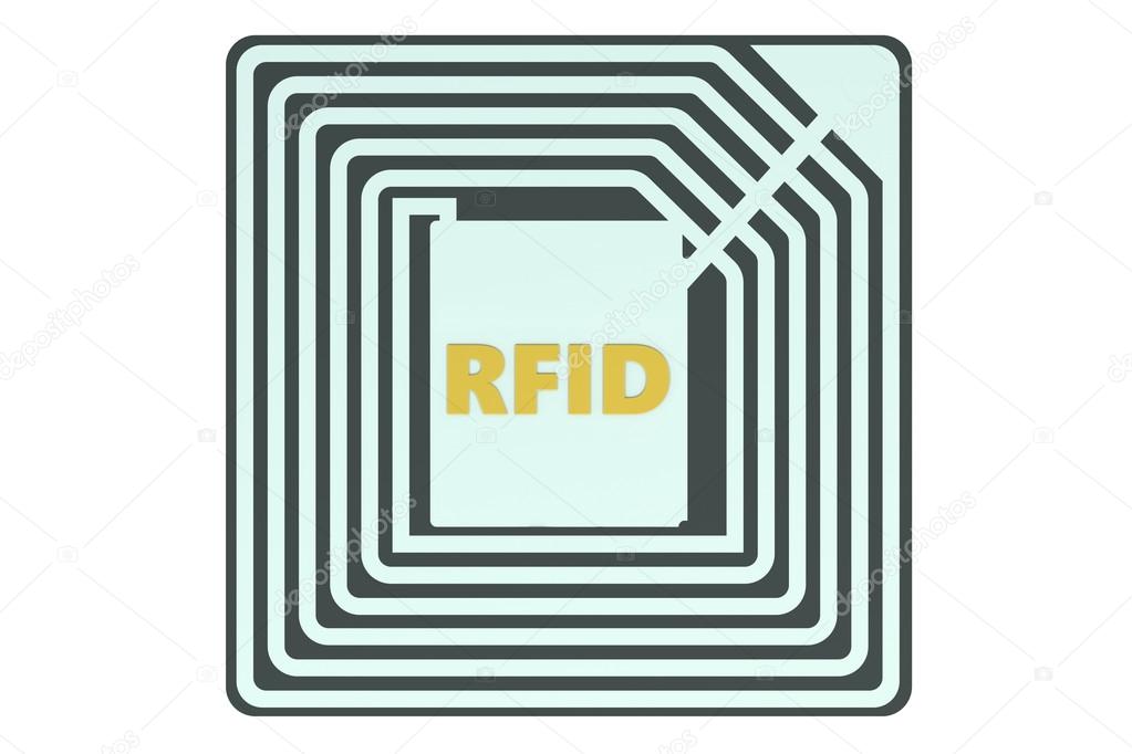 RFID tag isolated