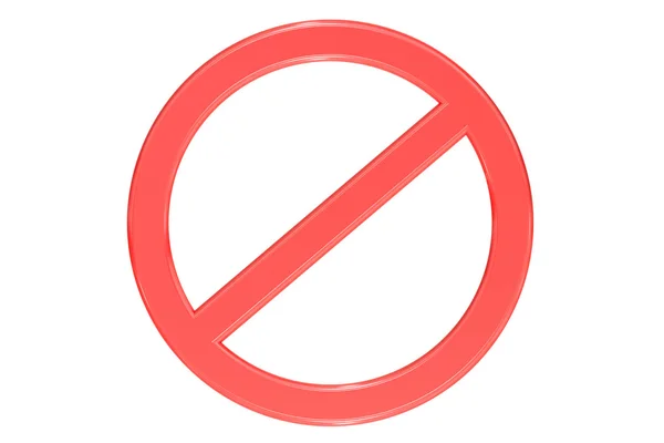 금지된 고립 된 기호 — 스톡 사진