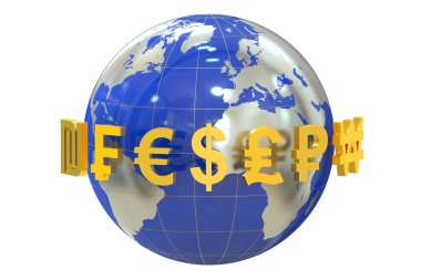 Dünya para birimi simgeleri ile