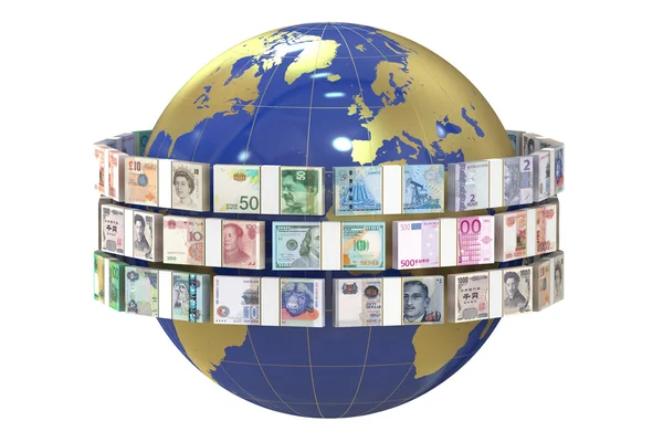 World and money, remittance concept — Stockfoto