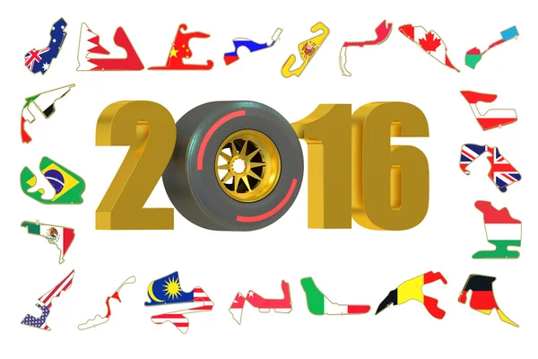 Formula 1 2016 concept — Stock Photo, Image