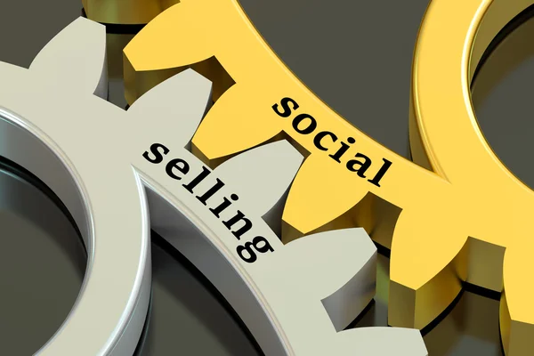 Concetto di vendita sociale — Foto Stock