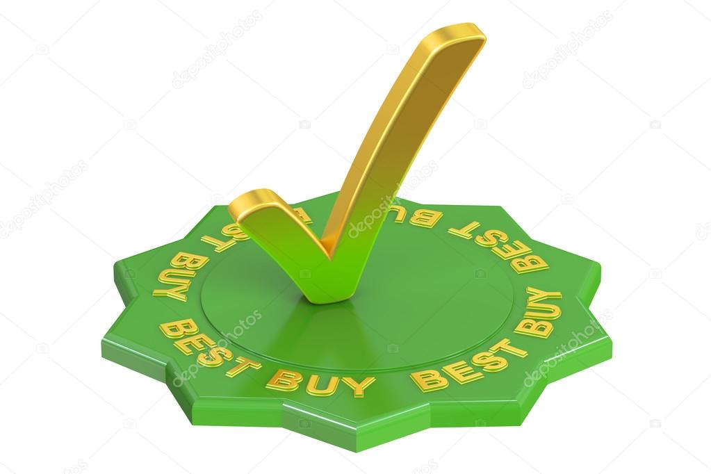 Best buy label isolated on white background