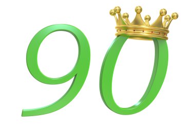 Kraliçe'nin 90 yıl 3d render