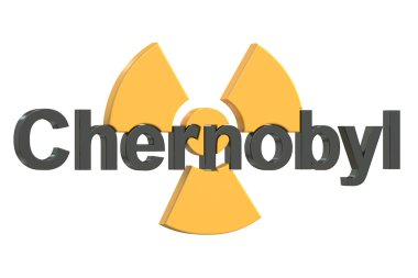 Chernobyl felaket kavramı, 3d render