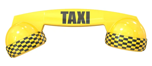 Concepto de servicio de taxi, renderizado 3D — Foto de Stock