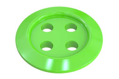 dikiş düğme giyim, 3d render