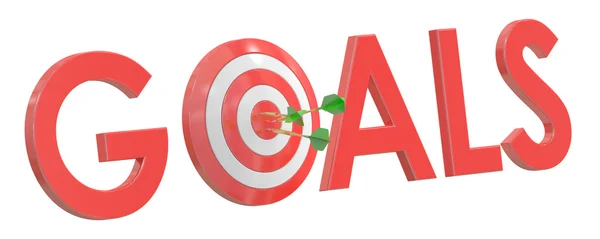 Success Target, 3D rendering — Stock Photo, Image